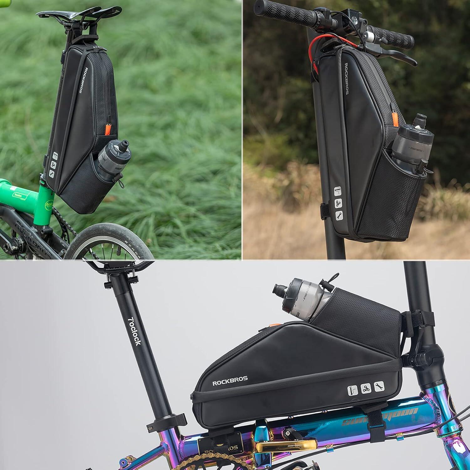 Bolsa de quadro de bicicleta impermeável 3L 7/7
