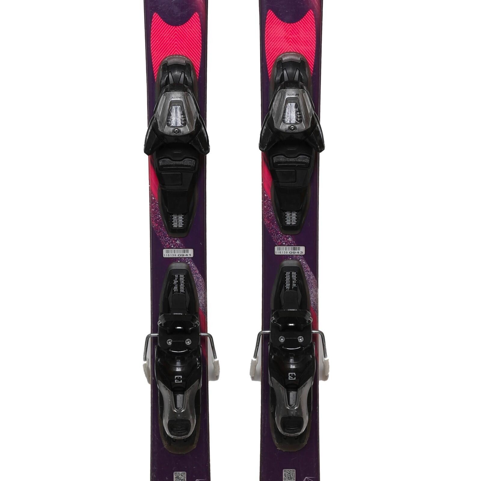 RECONDITIONNE - Ski Salomon Lyra + Fixations 3/4