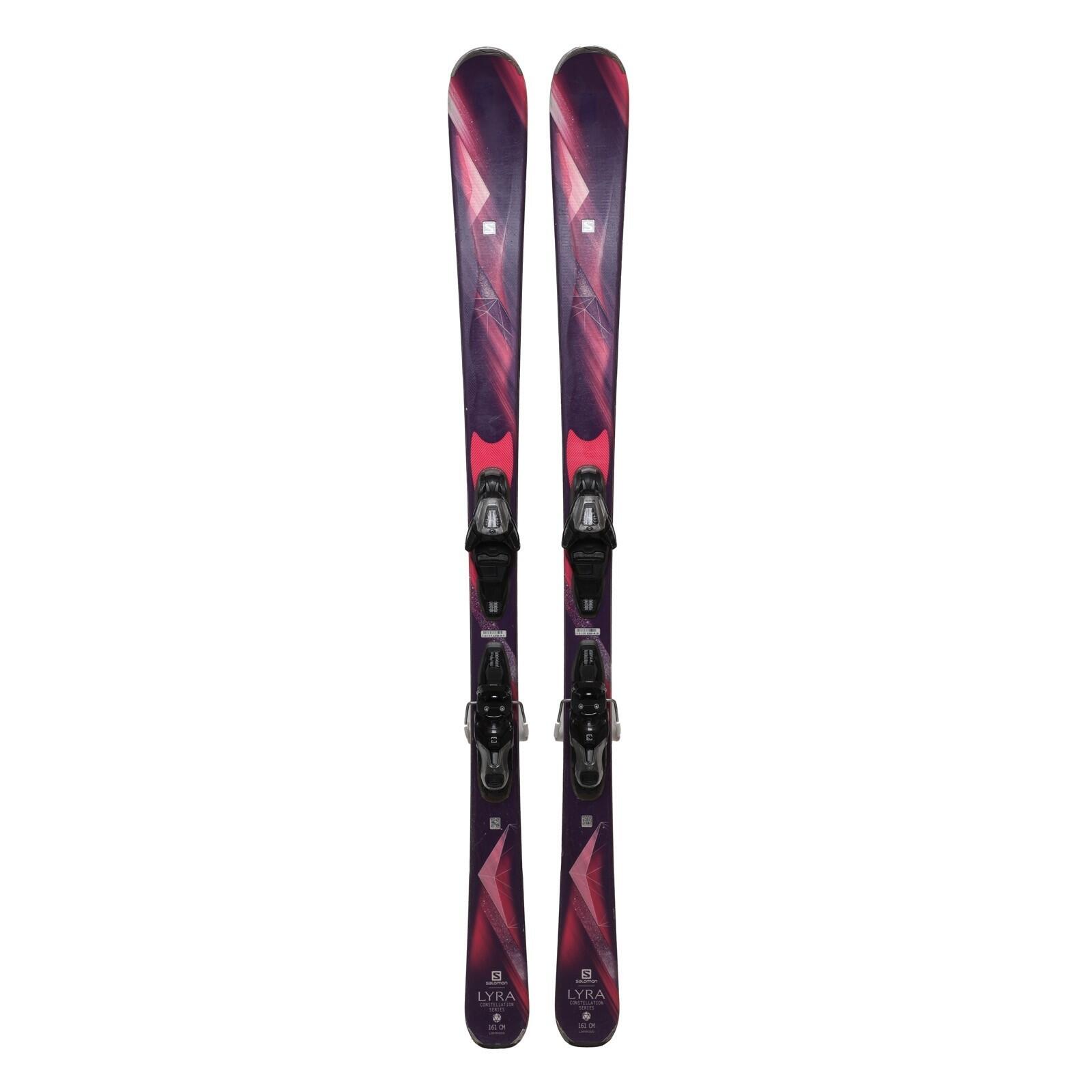 RECONDITIONNE - Ski Salomon Lyra + Fixations 2/4