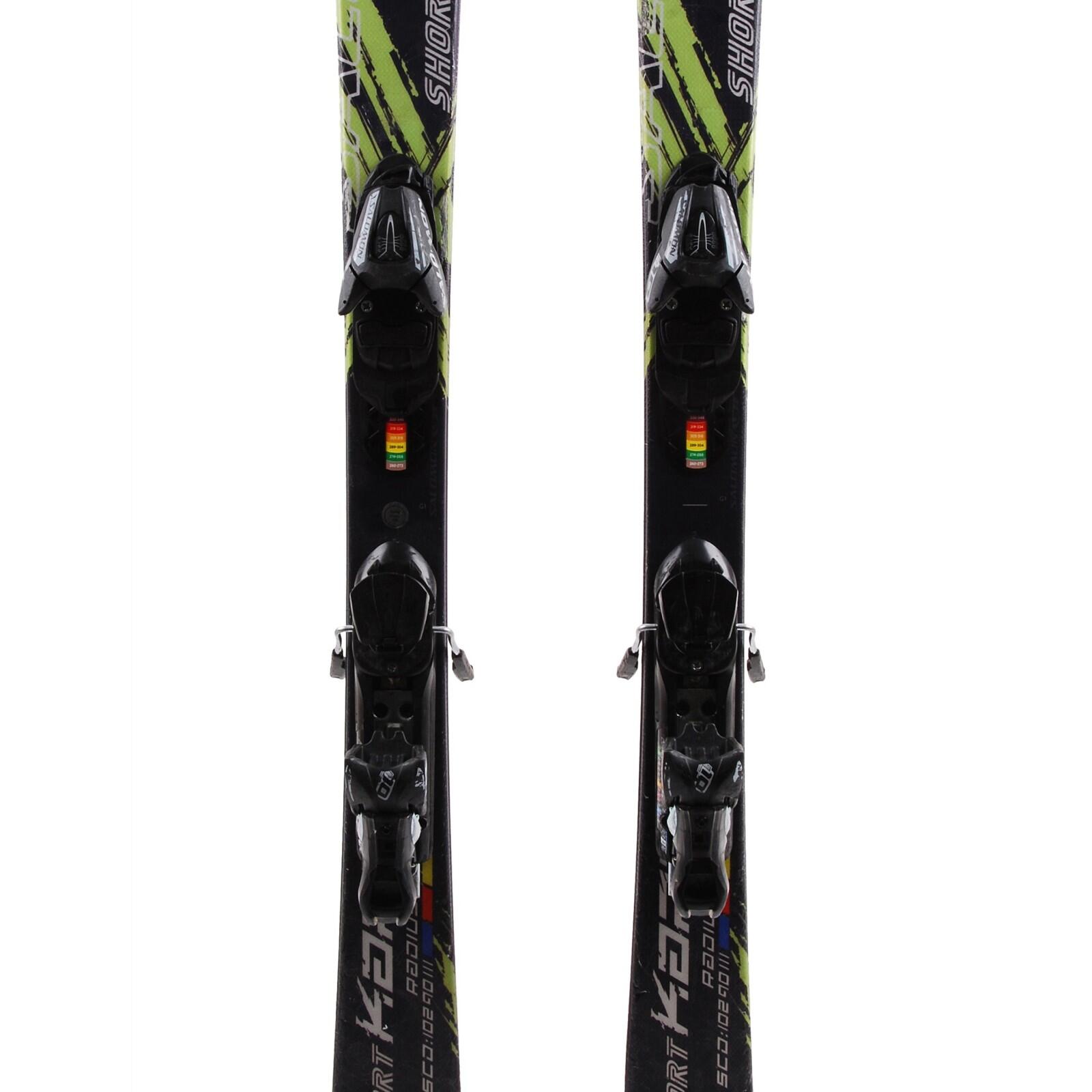 RECONDITIONNE - Mini Ski Salomon Shortkart + Fixations 3/4