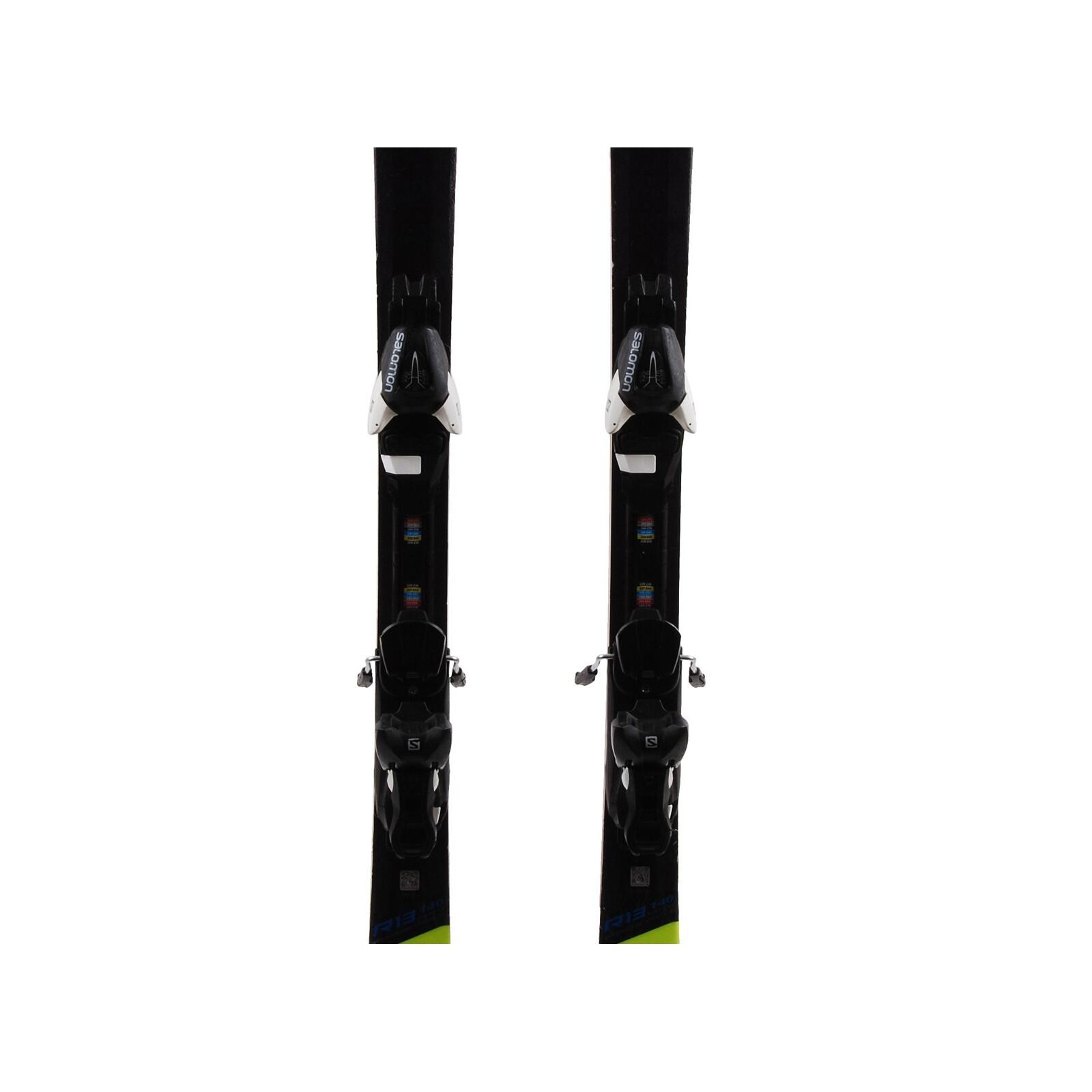 RECONDITIONNE - Ski Junior Salomon X Race Sw + Fixations 3/4