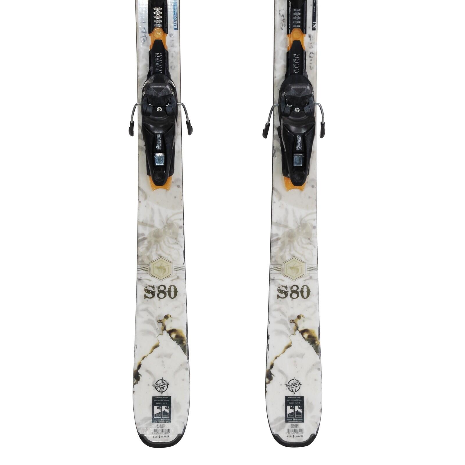 RECONDITIONNE - Ski Rossignol S80 + Fixations 4/5