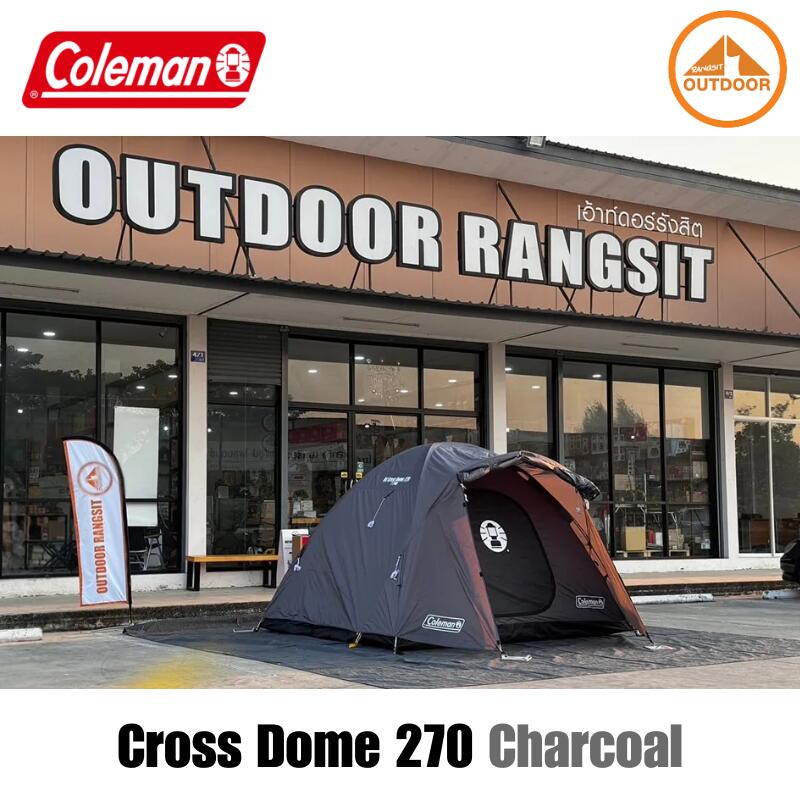 Coleman Cross Dome 270 Tent #Charcoal 4-5 Person Family Camping Dome ...