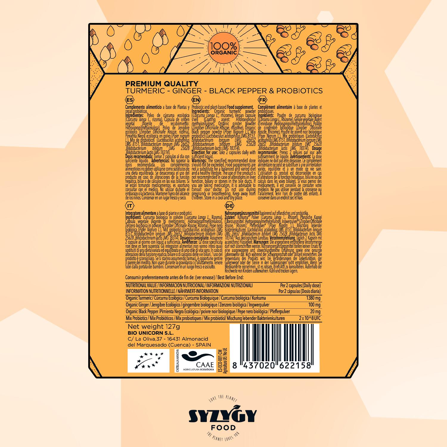 Extracto de Pura Maca Andina Ecológica Syzygy Food 250 comprimidos 4/5