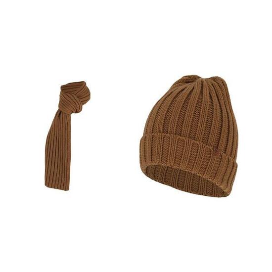 Écharpe et bonnet en grosse maille pour homme, taille unique