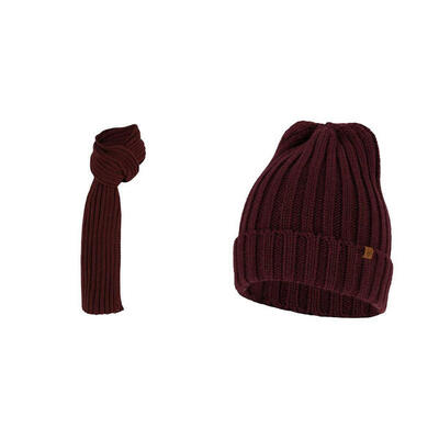 Grofgebreide sjaal + muts heren fashion one size