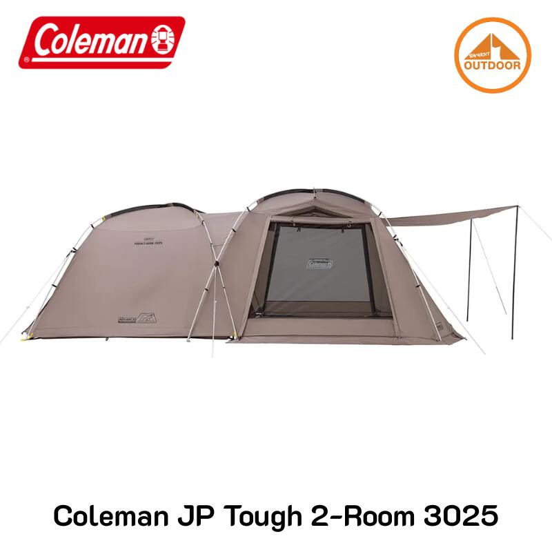Coleman JP Tough 2-Room 3025 #Greige Family Camping Tent with