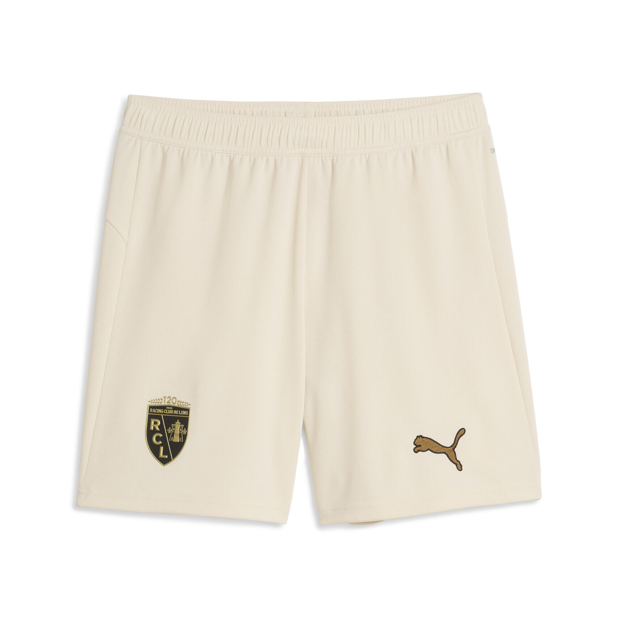 Męskie szorty RC Lens 25/26 PUMA Alpine Snow Matte Gold White Beige