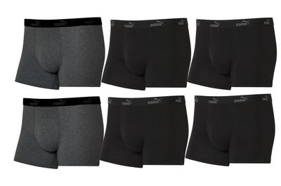 Heren boxershorts puma boxershorts 6-pack van katoen