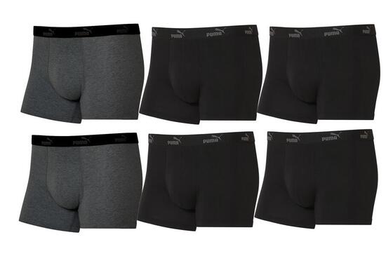 Herren-Boxershorts Puma Boxershorts 6er-Pack aus Baumwolle