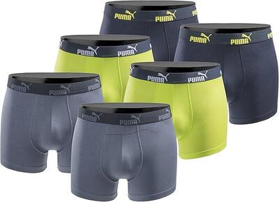Boxershorts voor heren puma boxershorts 6-pack van katoen