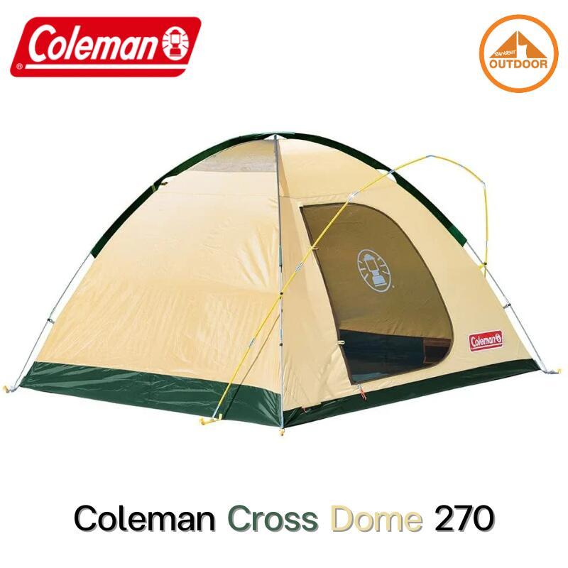 Coleman Cross Dome 270 Tent Green/Yellow