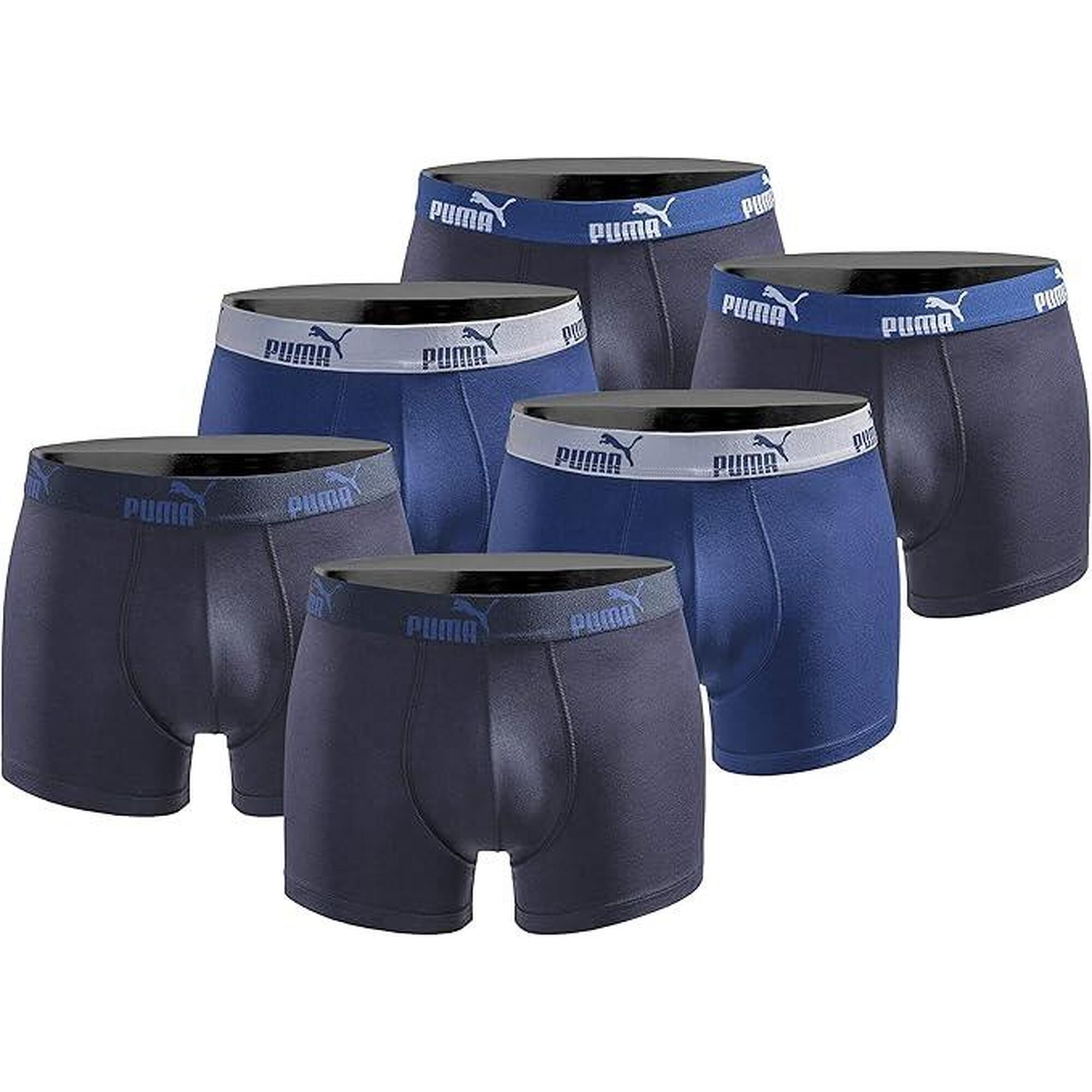 Bokserki majtki męskie Puma Boxershorts 6-pak bawełniane