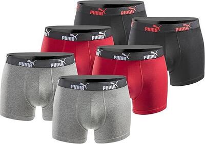 Herenonderbroeken puma boxershorts 6-pack van katoen