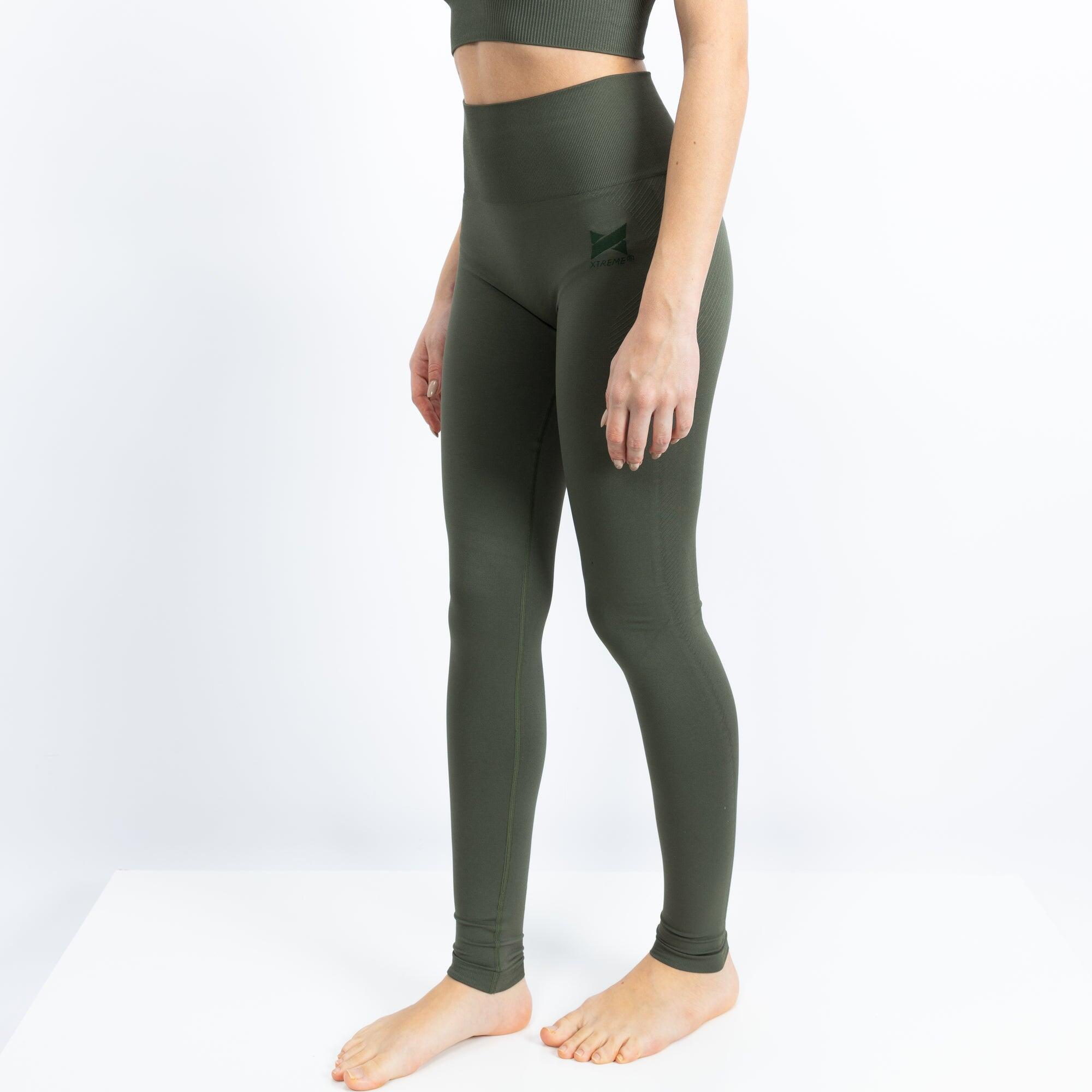 Xtreme Sockswear   - Xtreme Sportswear Leggings De Sport Femme Army Green - Legging - Vert - Decathlon