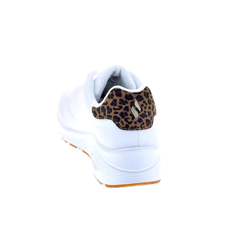 Y Elegante Baskets FEMME Skechers Uno Air Jungle Nite BLANC 3/5