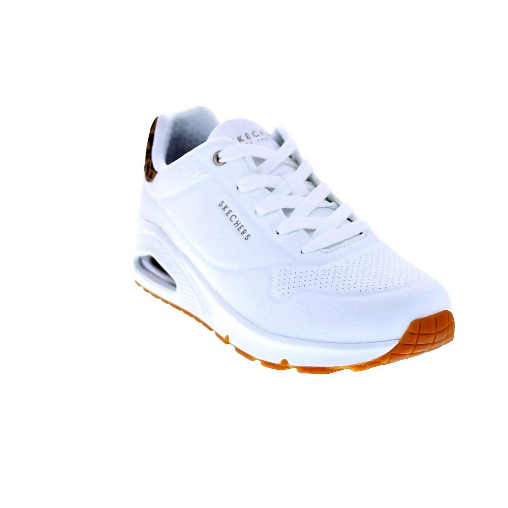 Y Elegante Baskets FEMME Skechers Uno Air Jungle Nite BLANC 4/5