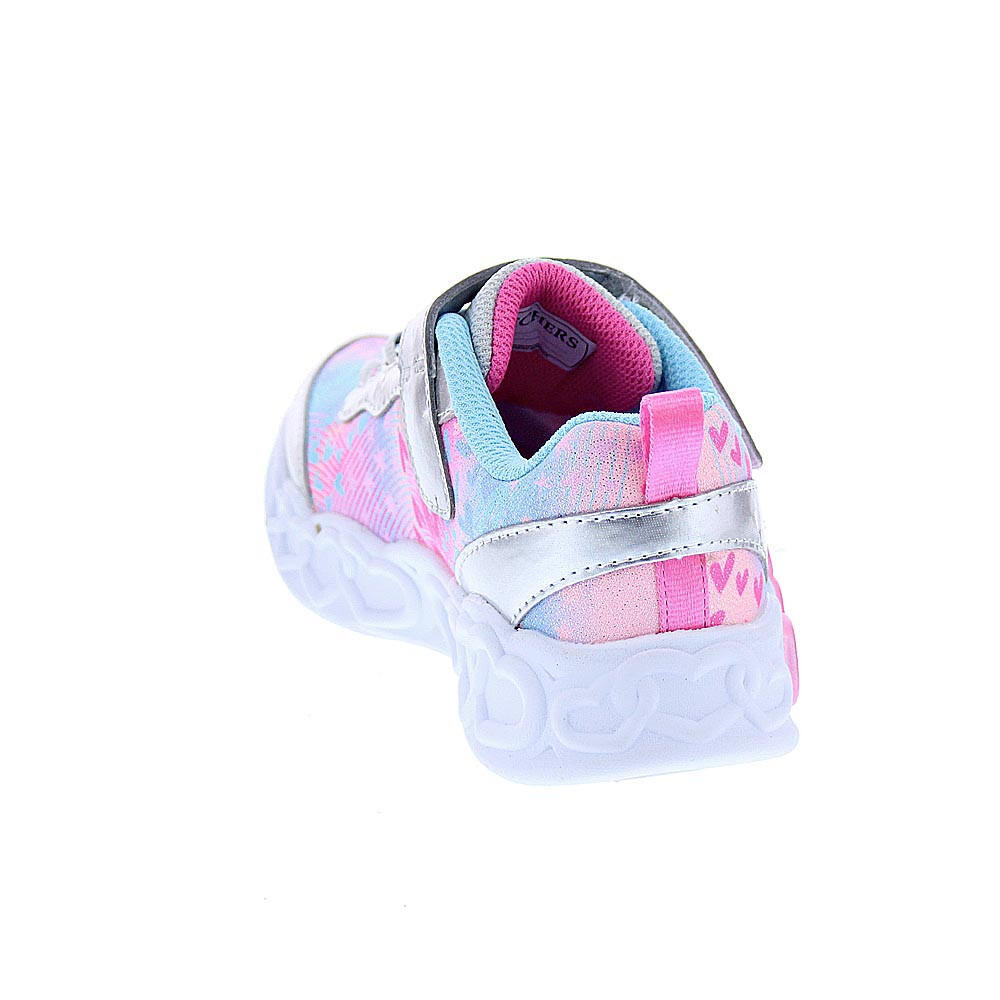Zapatillas SKECHERS  Luces Infinite Heart Jewels Plata  Niños 3/4