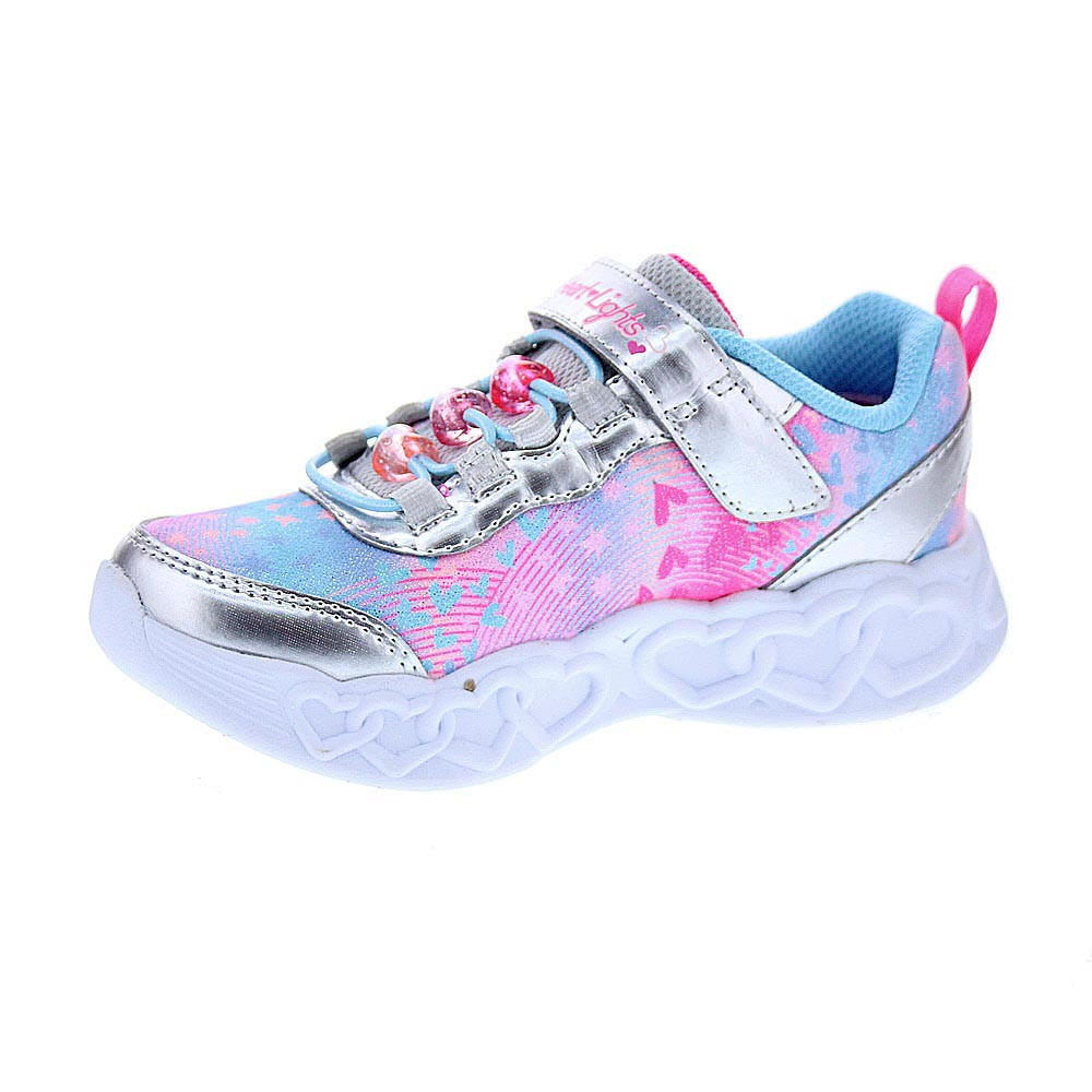 Zapatillas SKECHERS  Luces Infinite Heart Jewels Plata  Niños 2/4