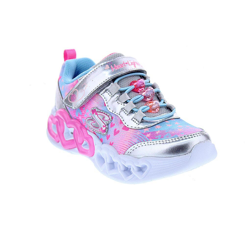 Zapatillas SKECHERS  Luces Infinite Heart Jewels Plata  Niños 4/4