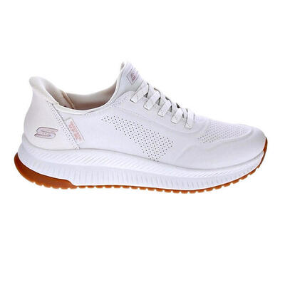 Zapatillas SKECHERS Slipins Bobs Squad Blanco Mujer