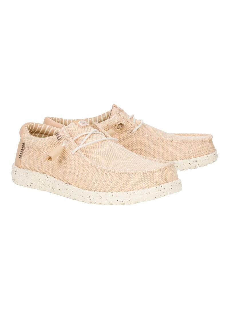 Mocasines HEY DUDE  Wally Stretch Beige  Hombre 5/6