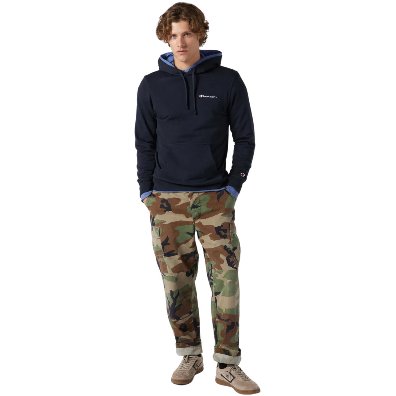 Champion Hoodie uomo con logo ricamato 6/6