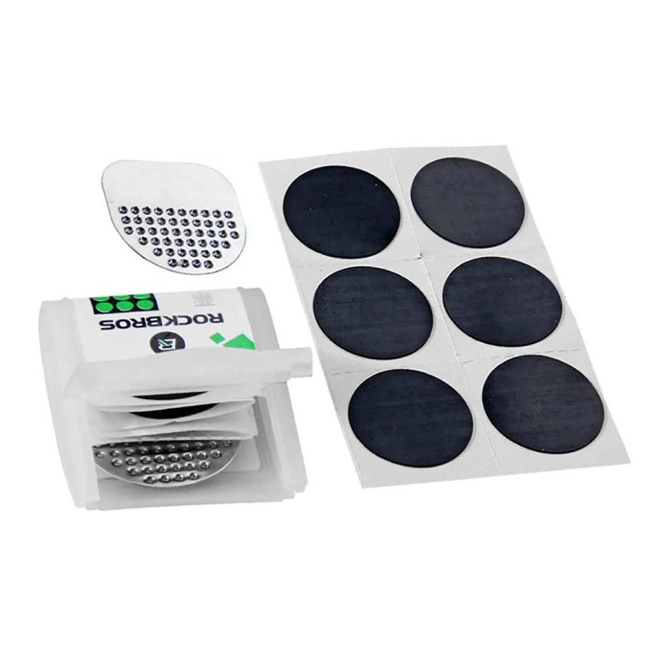ROCKBROS Cerotti autoadesivi con raspa per camere d'aria Rockbros 6 pezzi