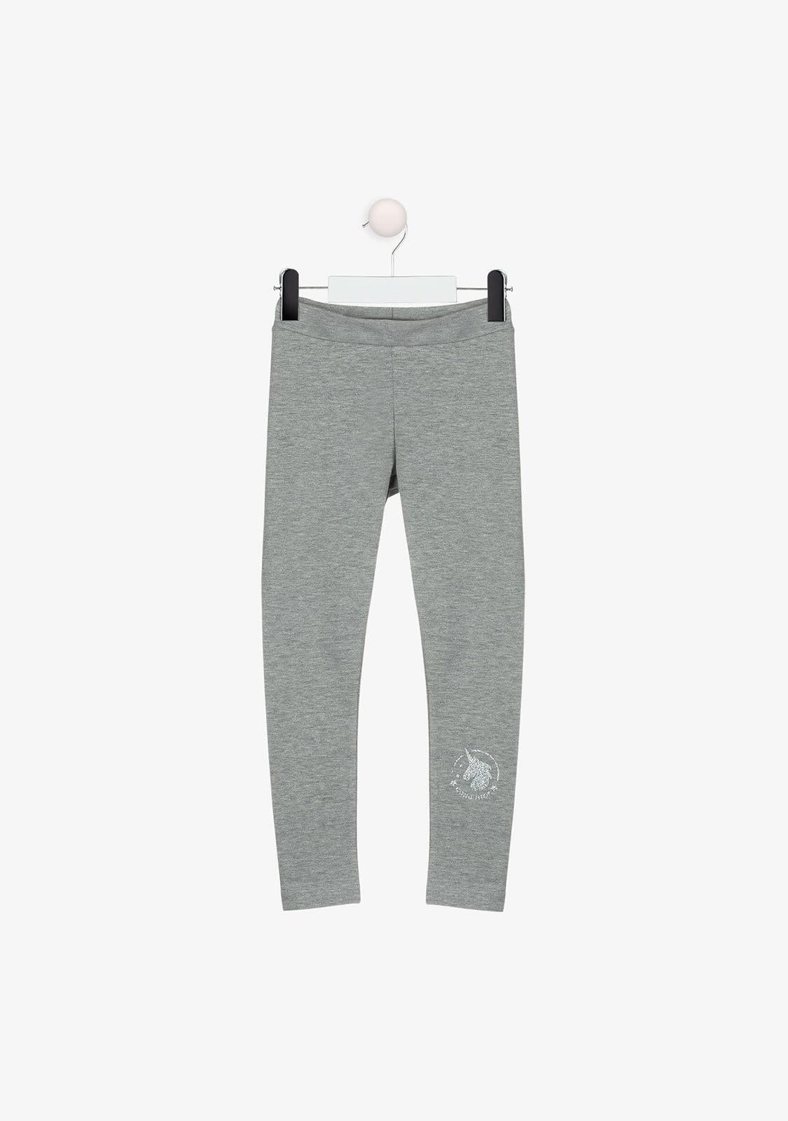 Leggings de Niña de Algodón en Gris 4/4