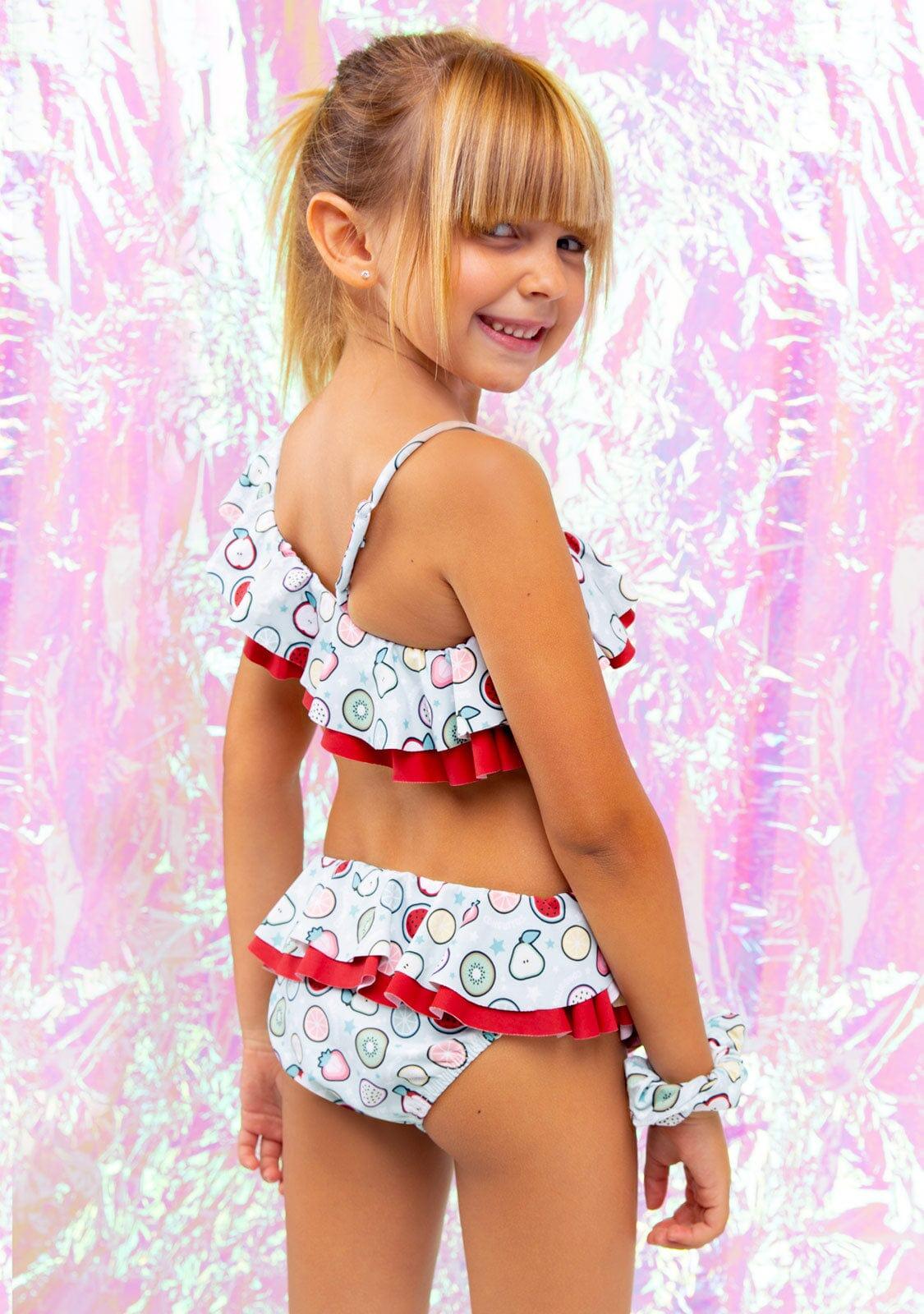 Bikini de Niña Con Estampado de Frutas 4/5