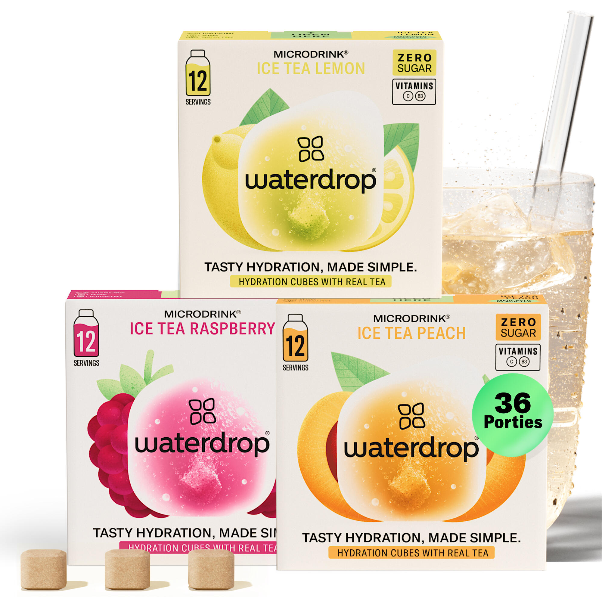 Waterdrop - Waterdrop Coffret Ice Tea Set - Boisson Sans Sucres - 500 Ml - Decathlon