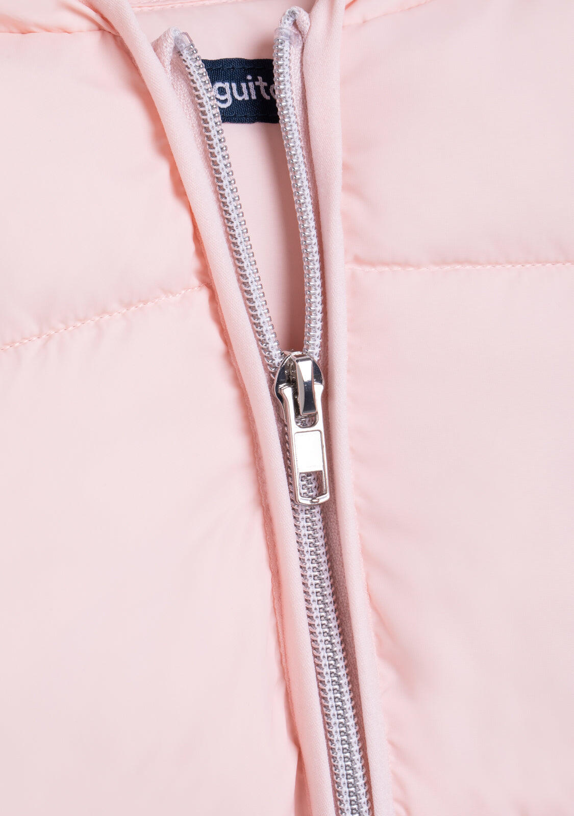 Chaqueta Puffer Rosa en Nylon Conguitos 4/5