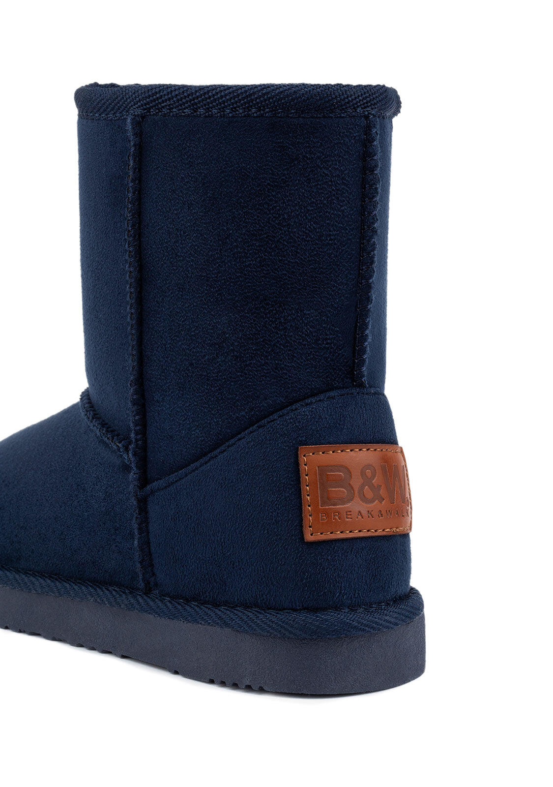 Botas Australianas Logo Water Repellent Marino B&W 3/4
