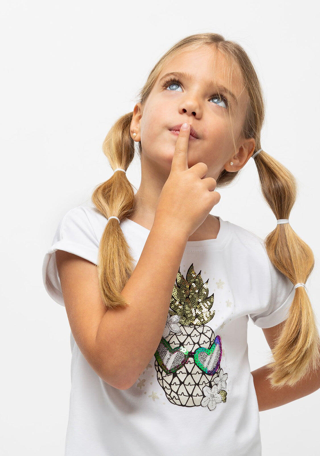 Camiseta de Niña Piña Brillo Oscuridad 4/5