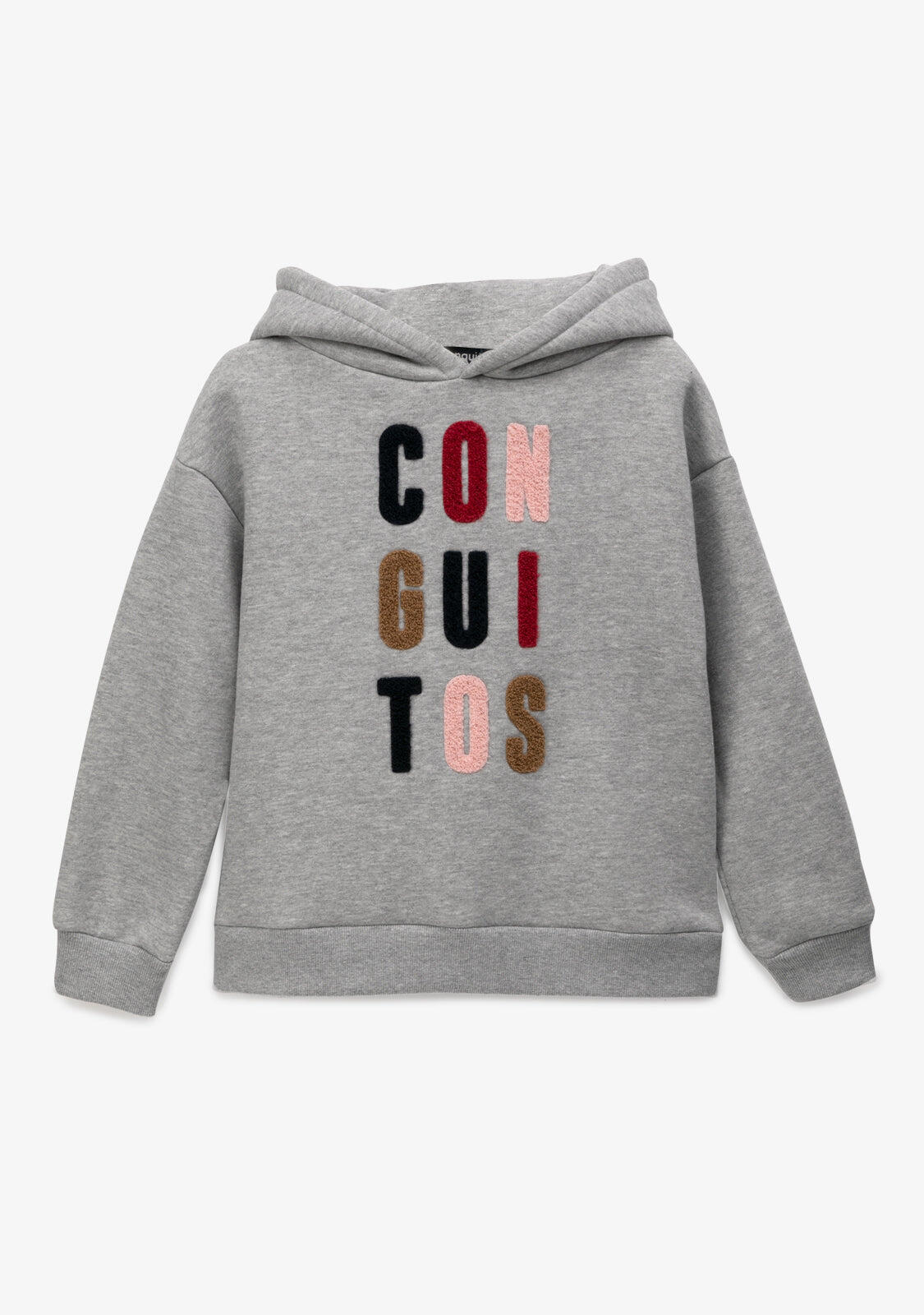 Sudadera con Capucha Niña Gris 5/5