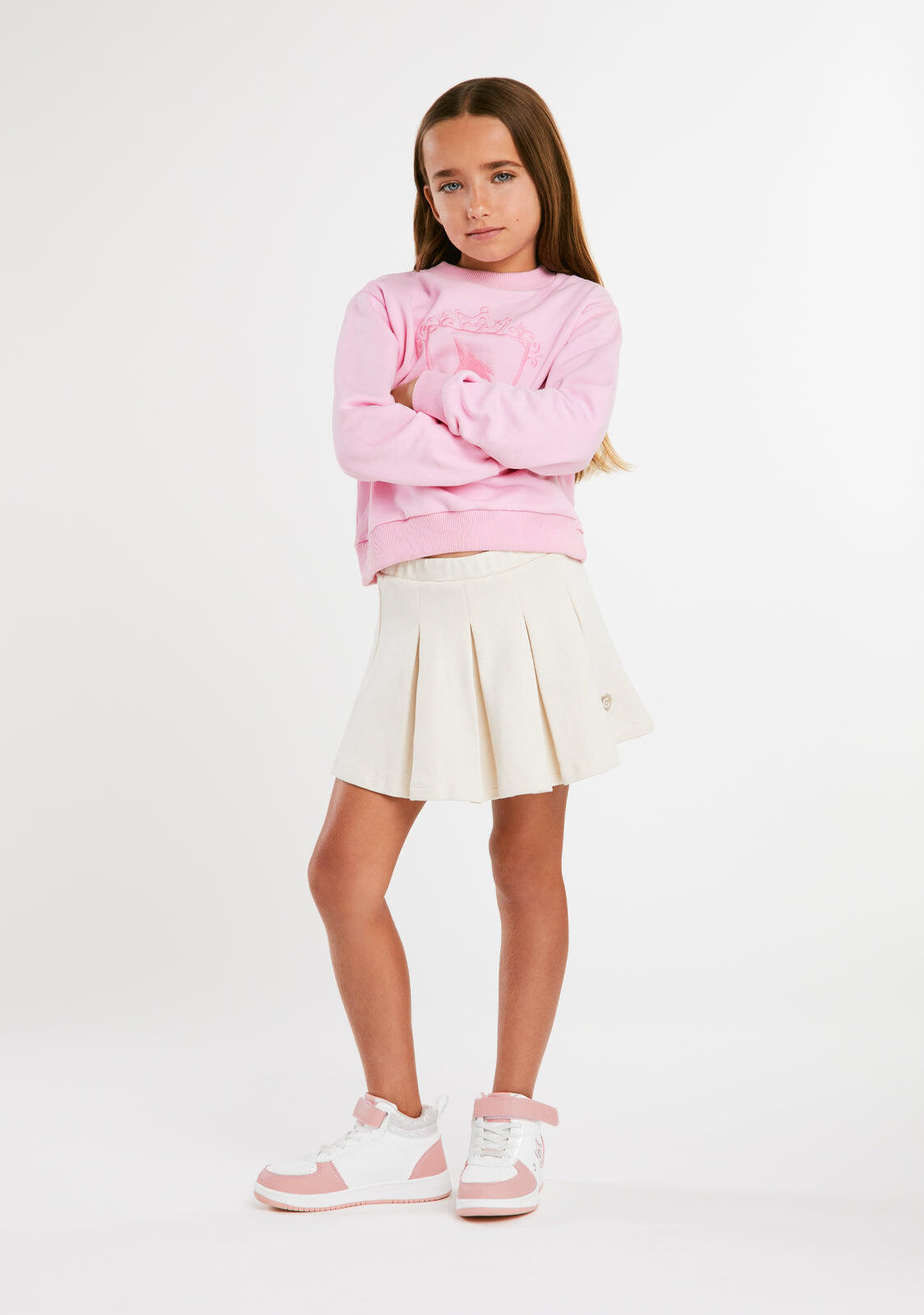 Sudadera Unicornio Bordado Rosa 4/4