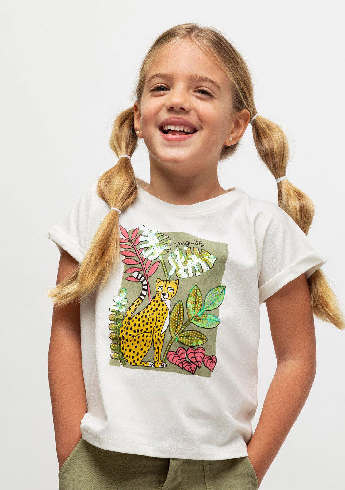 Camiseta de Niña Selva Lentejuelas 3/3