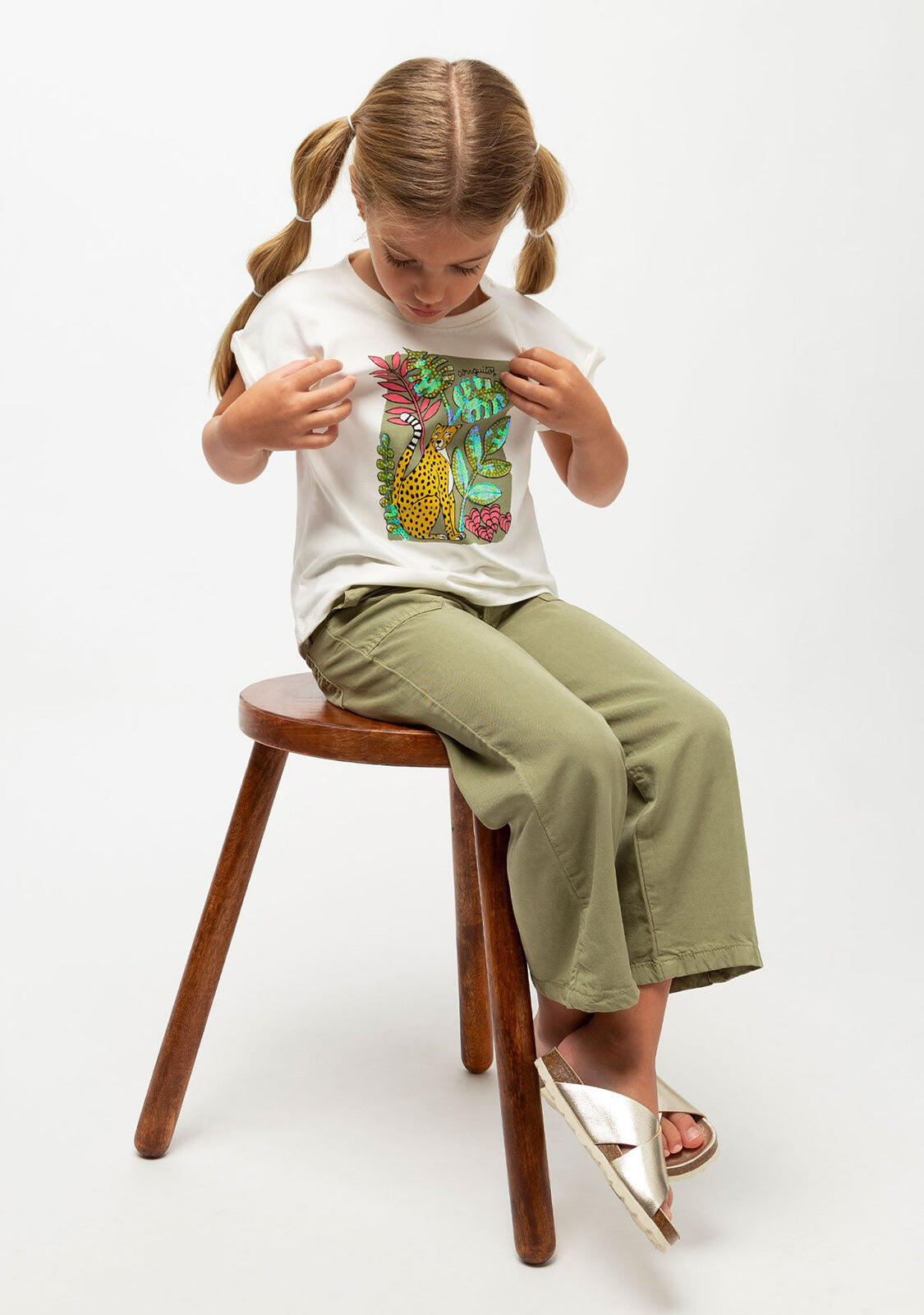 Camiseta de Niña Selva Lentejuelas 2/3