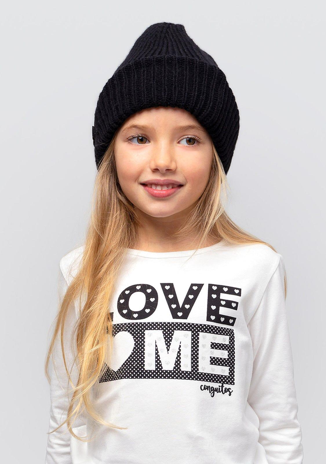 Camiseta blanca de niña "Love Me" con luces 2/4