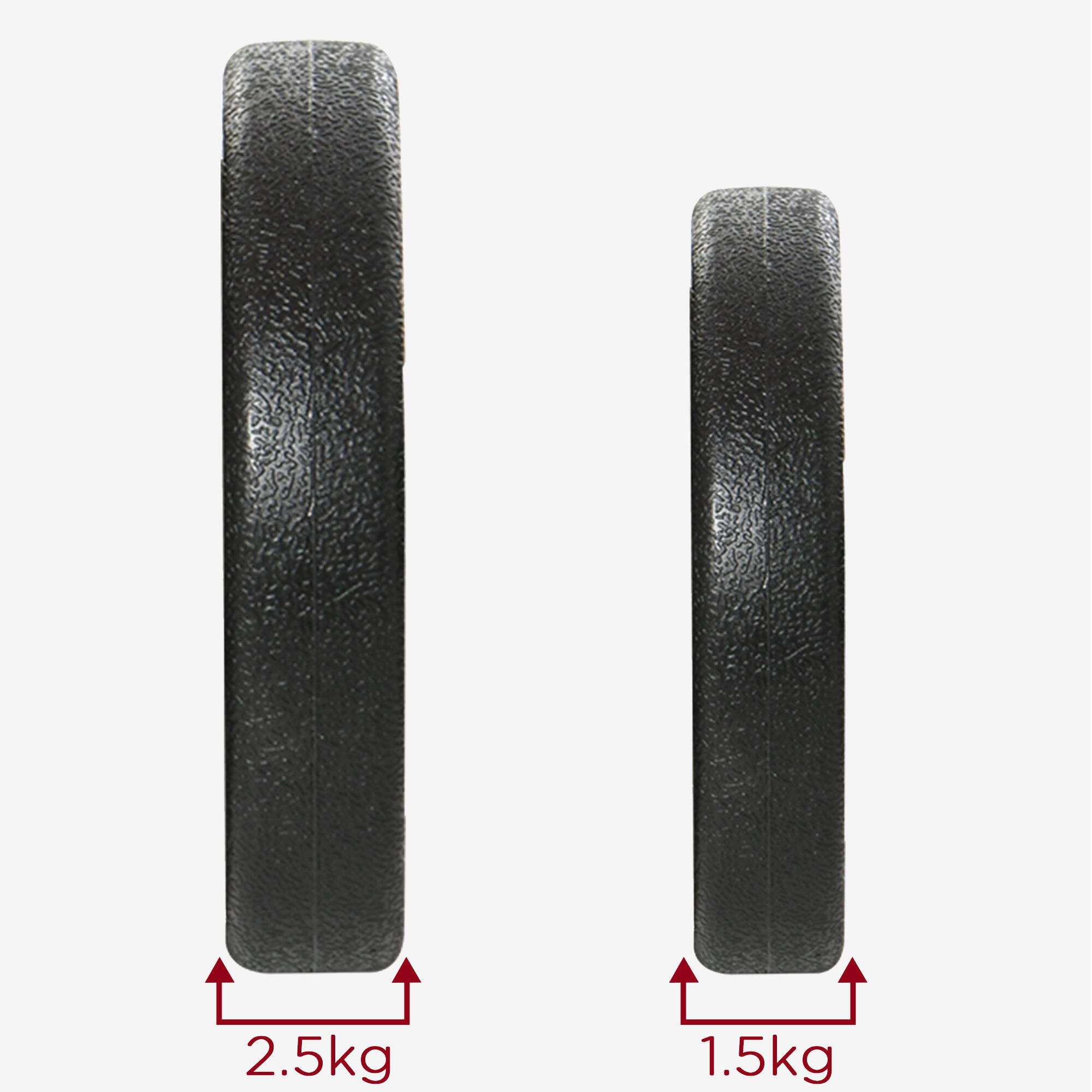 Conjunto de halteres ajustáveis 45x20,5x20,5 cm preto HOMCOM 4/5