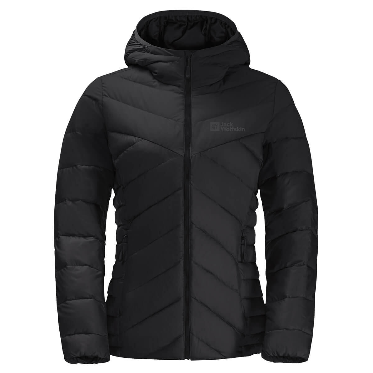 Jack Wolfskin ダウンジャケット ツンドラジャケット Jack Wolfskin Womens Tundra Down Hoody Jacket - Black - XL