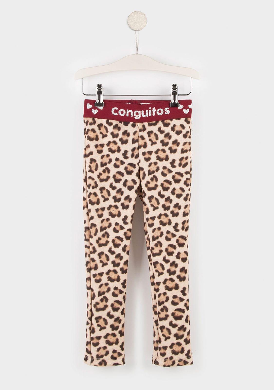 Leggings de neopreno de leopardo para niña 1/3