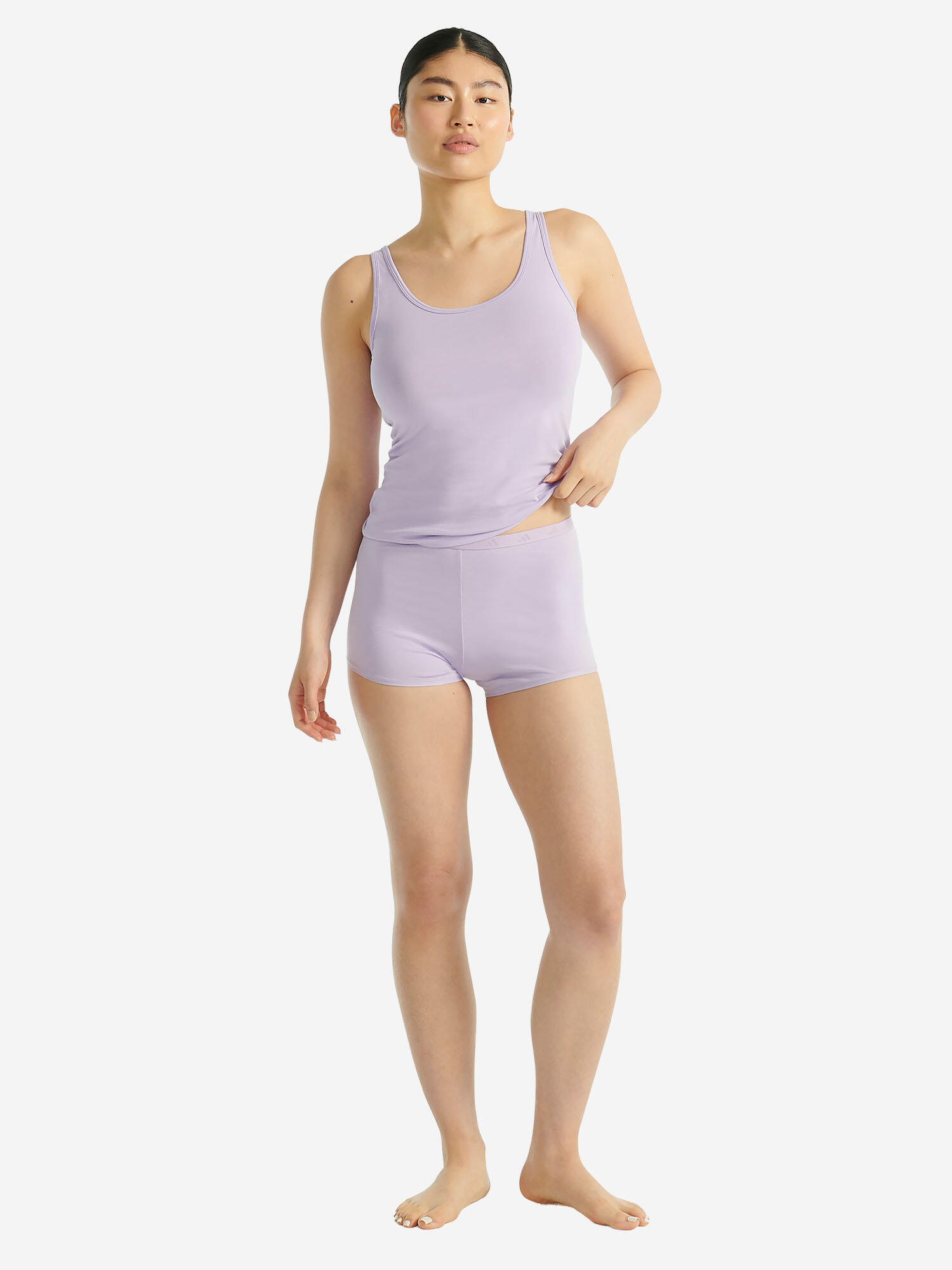 Shorts atmungsaktiv sportlich Damen - Sport Active Essentials Cotton flieder 7/7