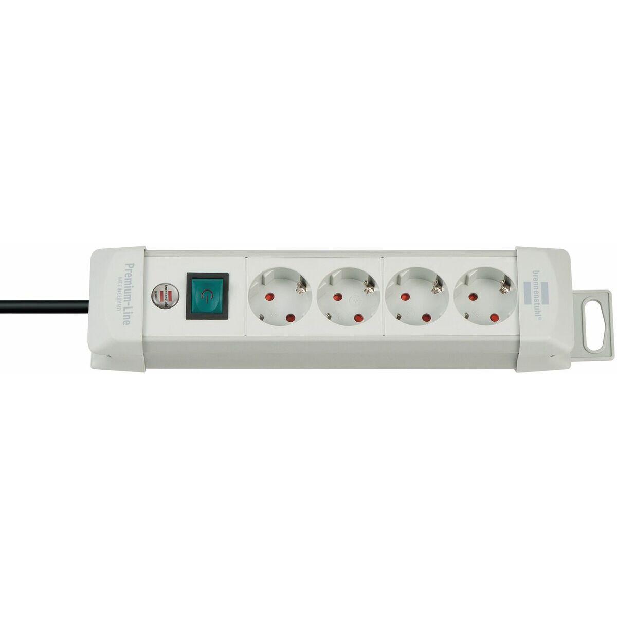 Multiprise 6 Prises avec Interrupteur Brennenstuhl Premium-Line Gris clair 5/5