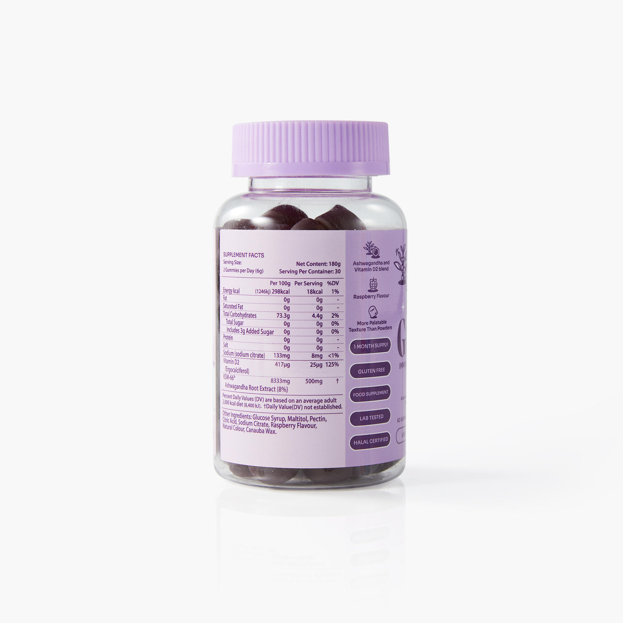 Želé Myga Ashwagandha Vitamin D 60 ks Malinové 3/7
