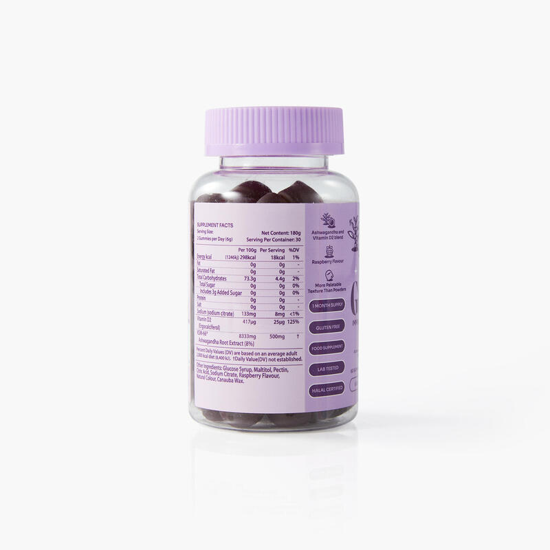Myga Ashwagandha Vitamina D Gummies 60 bucă?i Zmeură