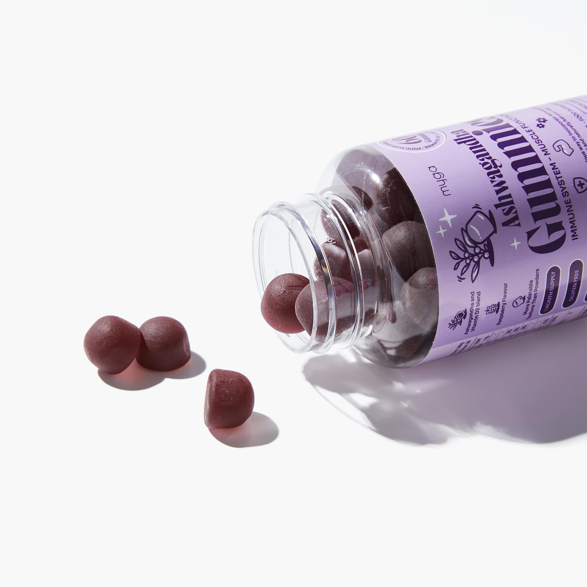 Želé Myga Ashwagandha Vitamin D 60 ks Malinové 5/7