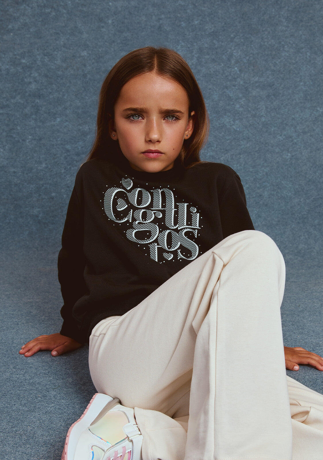 Sudadera Conguitos Letras Purpurina 4/4