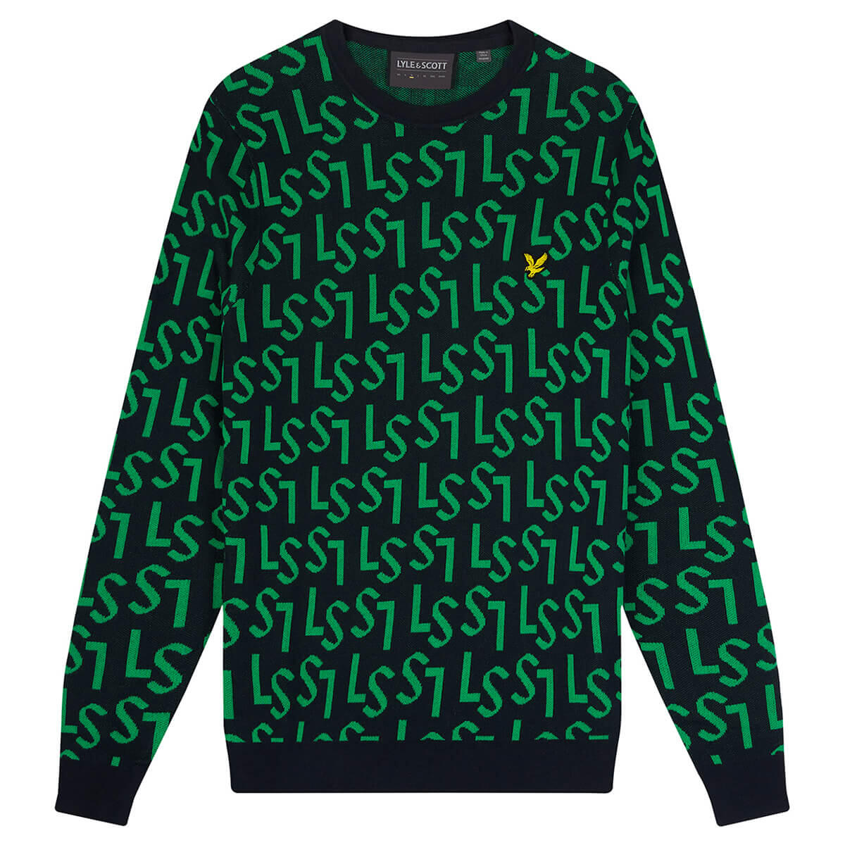 Pull col rond Lyle & Scott Monogram 4/5