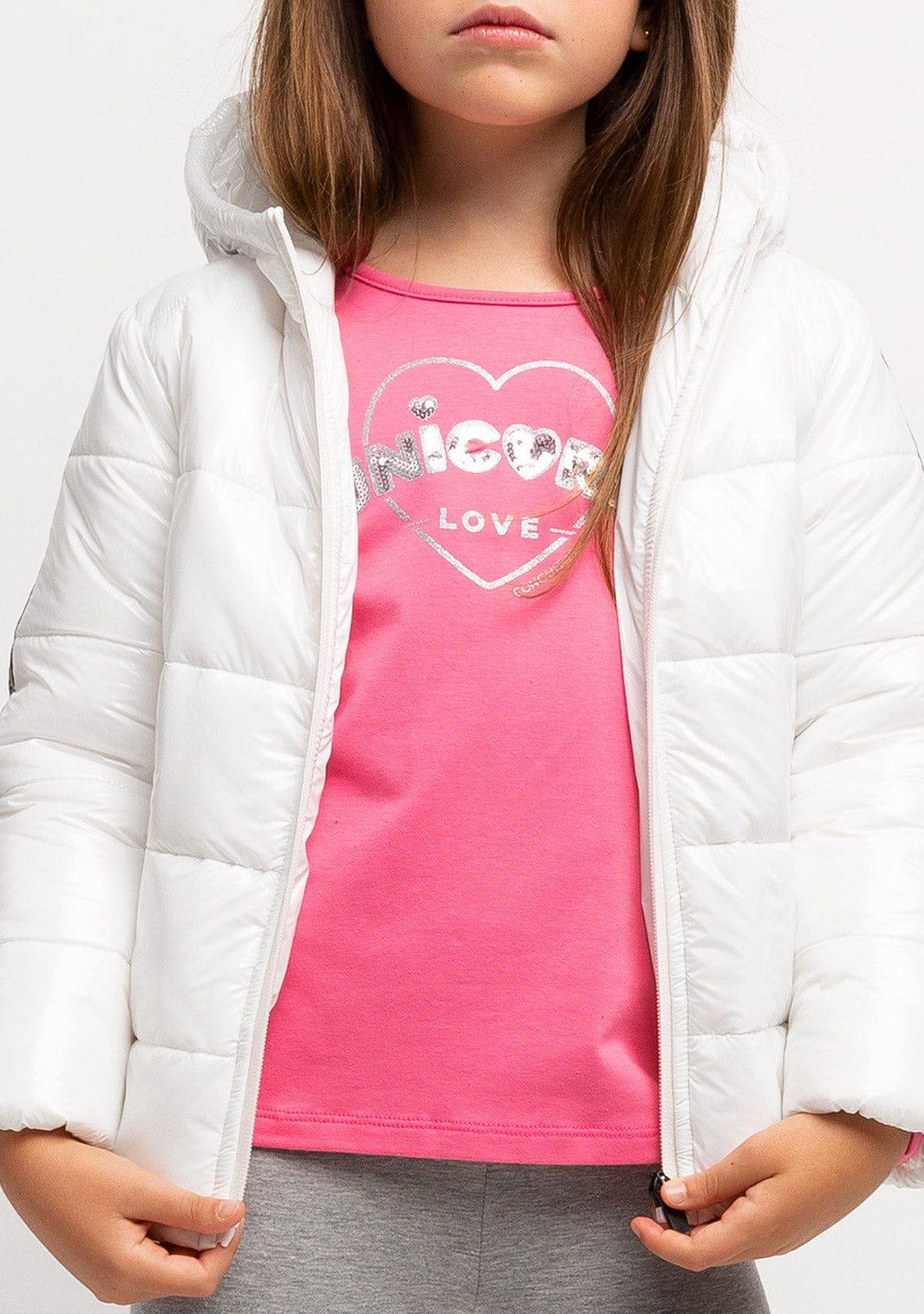 Anorak de Niña Reflectante Blanco 3/5